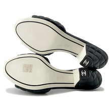 将图像加载到图库查看器中，CHANEL Matelasse Sandals BlackG38820 Lambskin Size 38C
