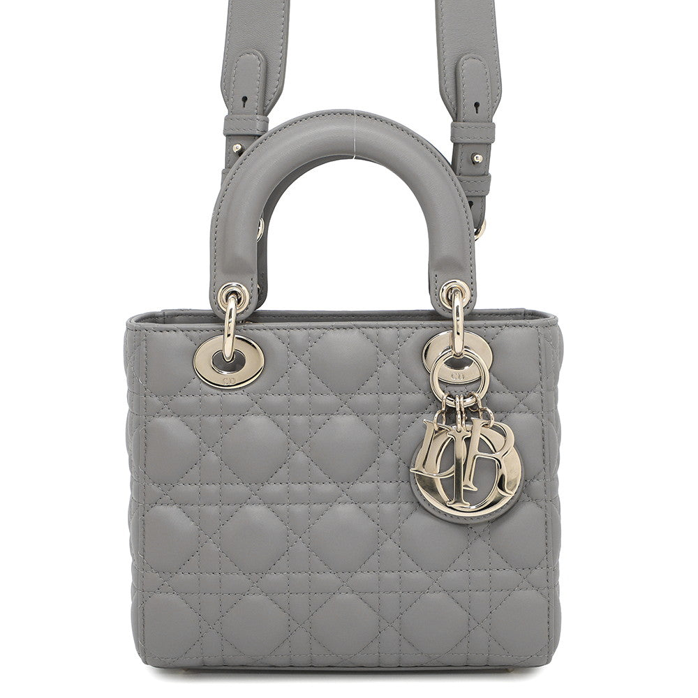 Dior Lady Dior My ABCDior GrayM05380CAL Lambskin Size Small