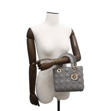 Load image into Gallery viewer, Dior Lady Dior My ABCDior GrayM05380CAL Lambskin Size Small
