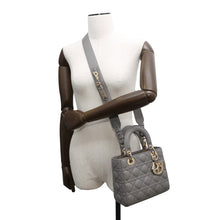Load image into Gallery viewer, Dior Lady Dior My ABCDior GrayM05380CAL Lambskin Size Small
