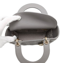 Load image into Gallery viewer, Dior Lady Dior My ABCDior GrayM05380CAL Lambskin Size Small
