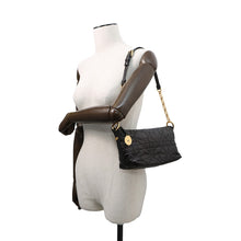 Load image into Gallery viewer, Dior Diorstar Hobo Bag Macrocannage Crinkled BlackS3202UNIO Calf Leather
