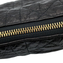 Load image into Gallery viewer, Dior Diorstar Hobo Bag Macrocannage Crinkled BlackS3202UNIO Calf Leather
