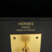 Load image into Gallery viewer, HERMES Kelly Sellier Black Epsom Size 28
