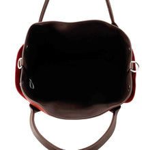Load image into Gallery viewer, HERMES Sucked Pansage Groom Rouge H/Chocolat Canvas toile chevron
