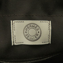 Load image into Gallery viewer, HERMES Sucked Pansage Groom Rouge H/Chocolat Canvas toile chevron
