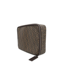 Load image into Gallery viewer, FENDI Zucca Travel Pouch Brown7N0128 PVC Coated Canvas Size Large
