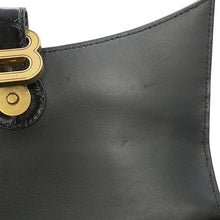 Load image into Gallery viewer, BALENCIAGA Downtown ChainShoulder Bag Black689121 Croco embossed leather Size XS
