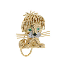 Load image into Gallery viewer, Van Cleef &amp; Arpels Lion motif brooch 18K Yellow Gold
