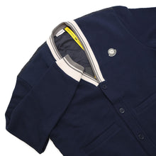 Load image into Gallery viewer, MONCLER Mercedes-Benz NIGO Collaboration Back Car Motif Knitted Fabric Shirt Genius Size L Navy BlueK14018G00005 89AWV Cotton v
