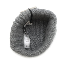 将图像加载到图库查看器中，CELINE Triomphe Knit hat Size free Gray2ADOM912Z 09GR Cashmere37% Wool 37% Silk26%

