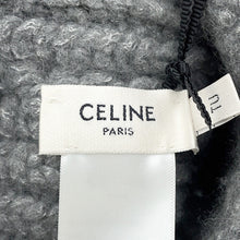将图像加载到图库查看器中，CELINE Triomphe Knit hat Size free Gray2ADOM912Z 09GR Cashmere37% Wool 37% Silk26%
