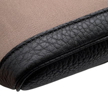 Load image into Gallery viewer, HERMES Garden Party Etoupe/Black Toile Officier Negonda Leather Size PM
