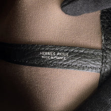 Load image into Gallery viewer, HERMES Garden Party Etoupe/Black Toile Officier Negonda Leather Size PM

