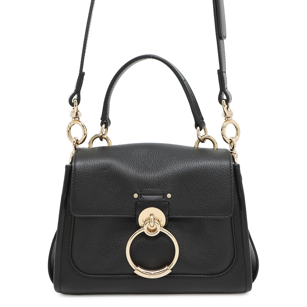 Chloe TESS Day Bag 2WAY Handbag BlackCHC22SS143G33 Calf Leather Size Mini