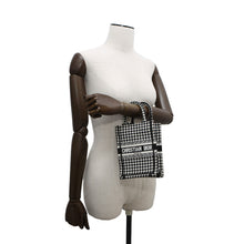 将图像加载到图库查看器中，Dior Book Tote Mini Phone Bag Vertical Black/WhiteS5555CZAE Canvas
