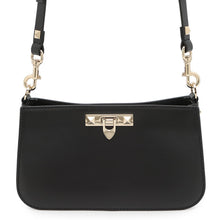 Load image into Gallery viewer, Valentino Garavani RockStudded Shoulder Bag Black3W5B0Q57XUH Leather
