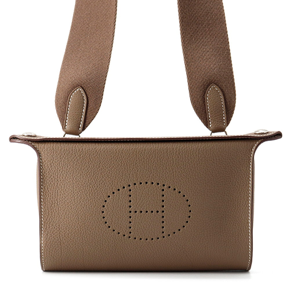 HERMES Videpoches Etoupe Togo Leather