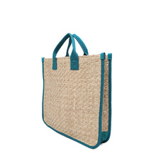 Load image into Gallery viewer, GUCCI Children&#39;s Tote Bag Beige/Emerald Green605831 Straw
