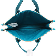 Load image into Gallery viewer, GUCCI Children&#39;s Tote Bag Beige/Emerald Green605831 Straw
