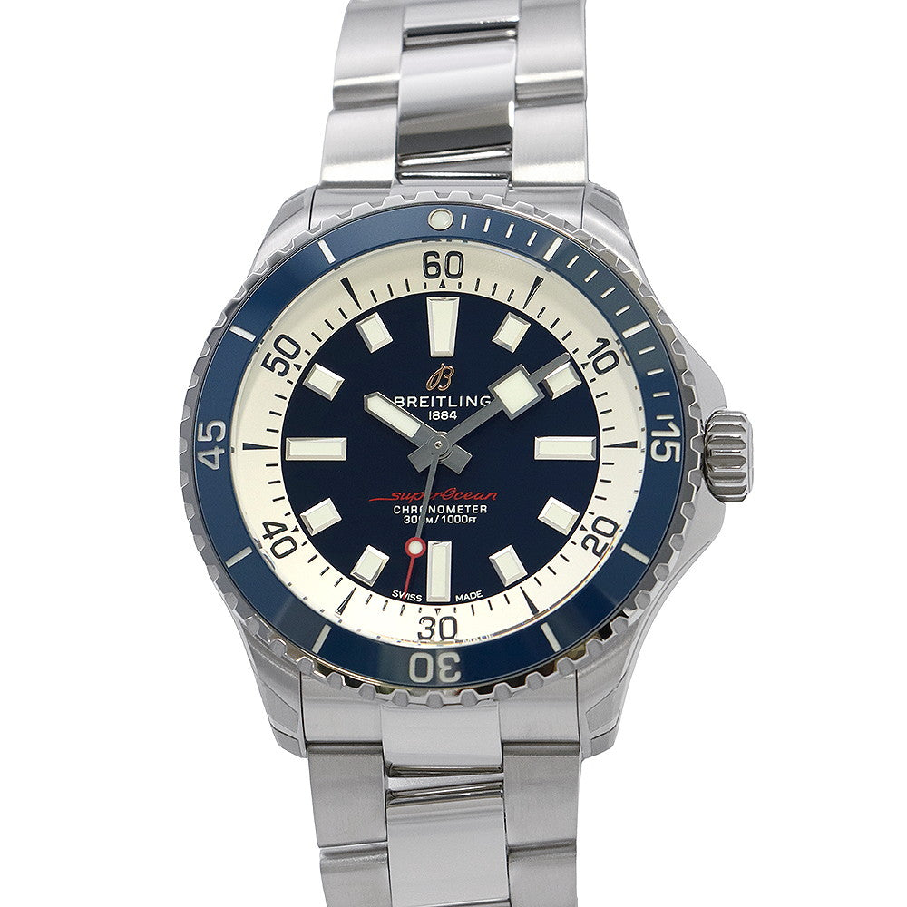 BREITLING Superocean Automatic 42 W42mm Stainless Steel Blue DialA17375E71C1A1