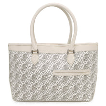 将图像加载到图库查看器中，Berluti TouJules Mini Toile Malbeuf Tote Bag 10th Anniversary Japan Limited Edition Model White Leather PVC Size Mini
