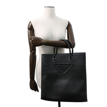 将图像加载到图库查看器中，PRADA Saffiano Leather 2way Tote Bag Black2VG084 Leather
