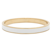 Load image into Gallery viewer, MIUMIU Logo Bangle Size M White5JB408 Metal Enamel
