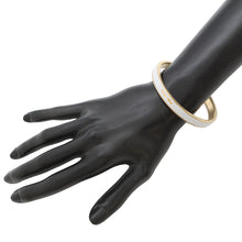 Load image into Gallery viewer, MIUMIU Logo Bangle Size M White5JB408 Metal Enamel
