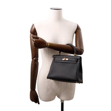 Load image into Gallery viewer, HERMES Kelly Black Togo Leather Size 25
