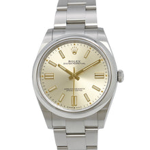将图像加载到图库查看器中，ROLEX Oyster Perpetual W41mm Stainless Steel Silver Dial124300
