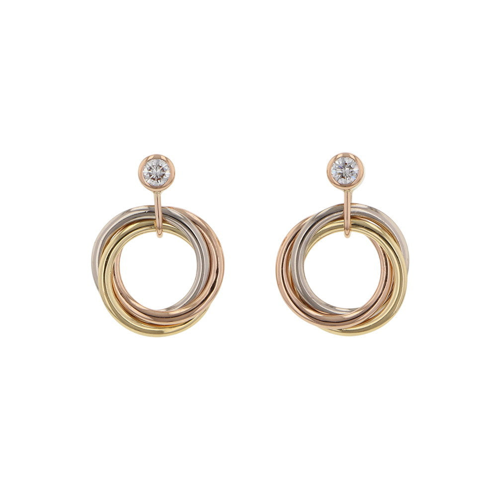 CARTIER Trinity EarringsB8043200 K18WG K18YG K18PG