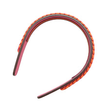 Load image into Gallery viewer, HERMES ★Glenda Hairband Sellier Headband Rose Mexico/Orange Mini Anne Swift Leather

