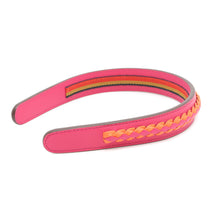 Load image into Gallery viewer, HERMES Glenda Headband Sellier Headband Rose Mexico/Orange Mini Anne Swift Leather
