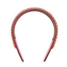 Load image into Gallery viewer, HERMES Glenda Headband Sellier Headband Rose Mexico/Orange Mini Anne Swift Leather
