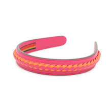 Load image into Gallery viewer, HERMES Glenda Headband Sellier Headband Rose Mexico/Orange Mini Anne Swift Leather
