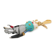 Load image into Gallery viewer, PRADA Robot Mermaid Keychain Multicolor1TR033 Metal Saffiano Leather Resin
