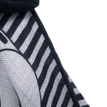 Load image into Gallery viewer, HERMES Giant Square Horse Bit MORS JOUETS Size 140 Gray/Blue/Black Cashmere70% Silk30%
