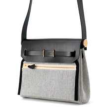 将图像加载到图库查看器中，HERMES Herbag zip Ecru/Black Toile Military Vache Hunter Leather Size Mini
