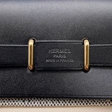 将图像加载到图库查看器中，HERMES Herbag zip Ecru/Black Toile Military Vache Hunter Leather Size Mini
