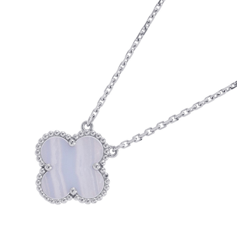 Van Cleef & Arpels Vintage Alhambra PendantVCARD34900 18K White Gold