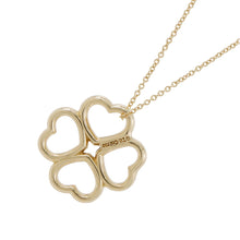 将图像加载到图库查看器中，TIFFANY&amp;Co. Crown of Hearts Necklace Gold 18K Yellow Gold
