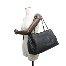Load image into Gallery viewer, CHANEL CC Logo Matelasse ChainShoulder Tote Bag BlackA67172 Lambskin
