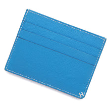 Load image into Gallery viewer, HERMES Card Case HSellier Blue Zanzibar Evercolor
