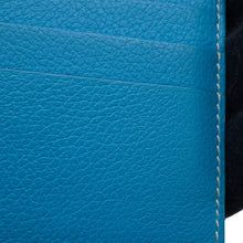 Load image into Gallery viewer, HERMES Card Case HSellier Blue Zanzibar Evercolor
