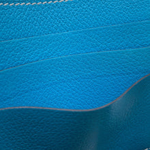 Load image into Gallery viewer, HERMES Card Case HSellier Blue Zanzibar Evercolor
