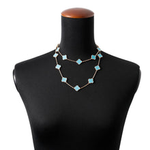 Load image into Gallery viewer, Van Cleef &amp; Arpels Vintage Alhambra long necklace 20 motifs 18K Yellow Gold
