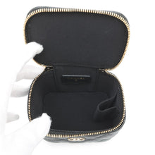 Load image into Gallery viewer, CHANEL Matelasse Vanity Bag Pearl BlackAP2161 Caviar Leather Size Mini
