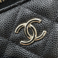 Load image into Gallery viewer, CHANEL Matelasse Vanity Bag Pearl BlackAP2161 Caviar Leather Size Mini
