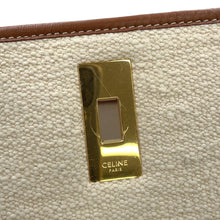 将图像加载到图库查看器中，CELINE bucket Natural/Tan195572 Canvas Leather Size 16
